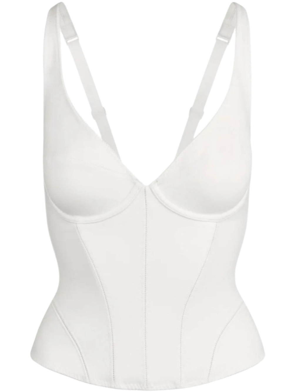 SKIMS Cotton Shapewear Corset Top in Marble Size XS NEW